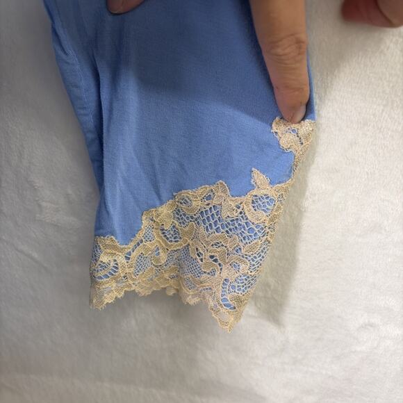 Soma Women's Periwinkle Blue Soft Knit Open Front Draped Cardigan Size Lg Chrty - Picture 2 of 9